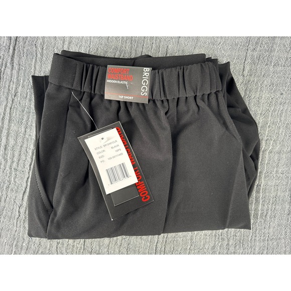 Briggs New York Women's All Around Comfort Pant 16 PETITE BLACK - Picture 3 of 3